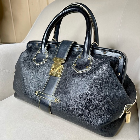 Authentic Louis Vuitton Suhali L'Ingenieux PM Black Leather DR Satchel Handbag - Picture 2 of 11